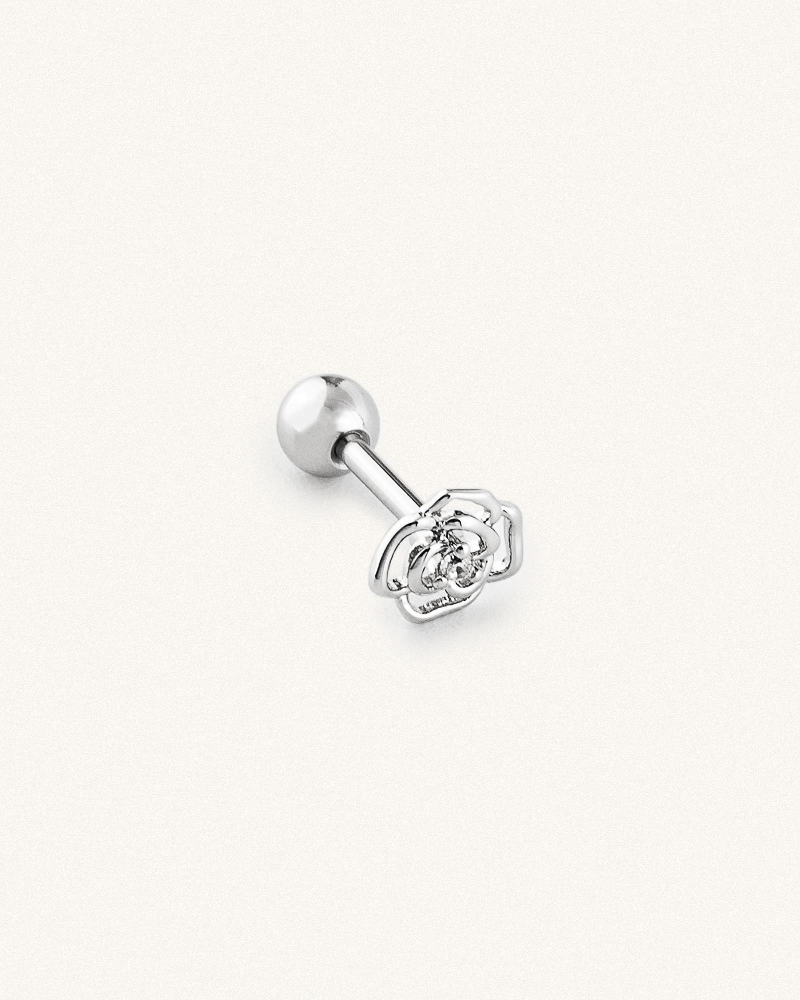 Σκουλαρίκι Καρφωτό Rose Stud