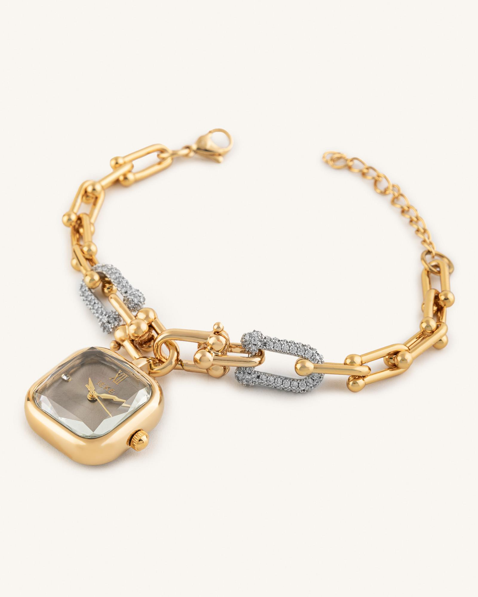 Γυναικείο Ρολόι-Βραχιόλι Charm Stainless Steel 3ATM