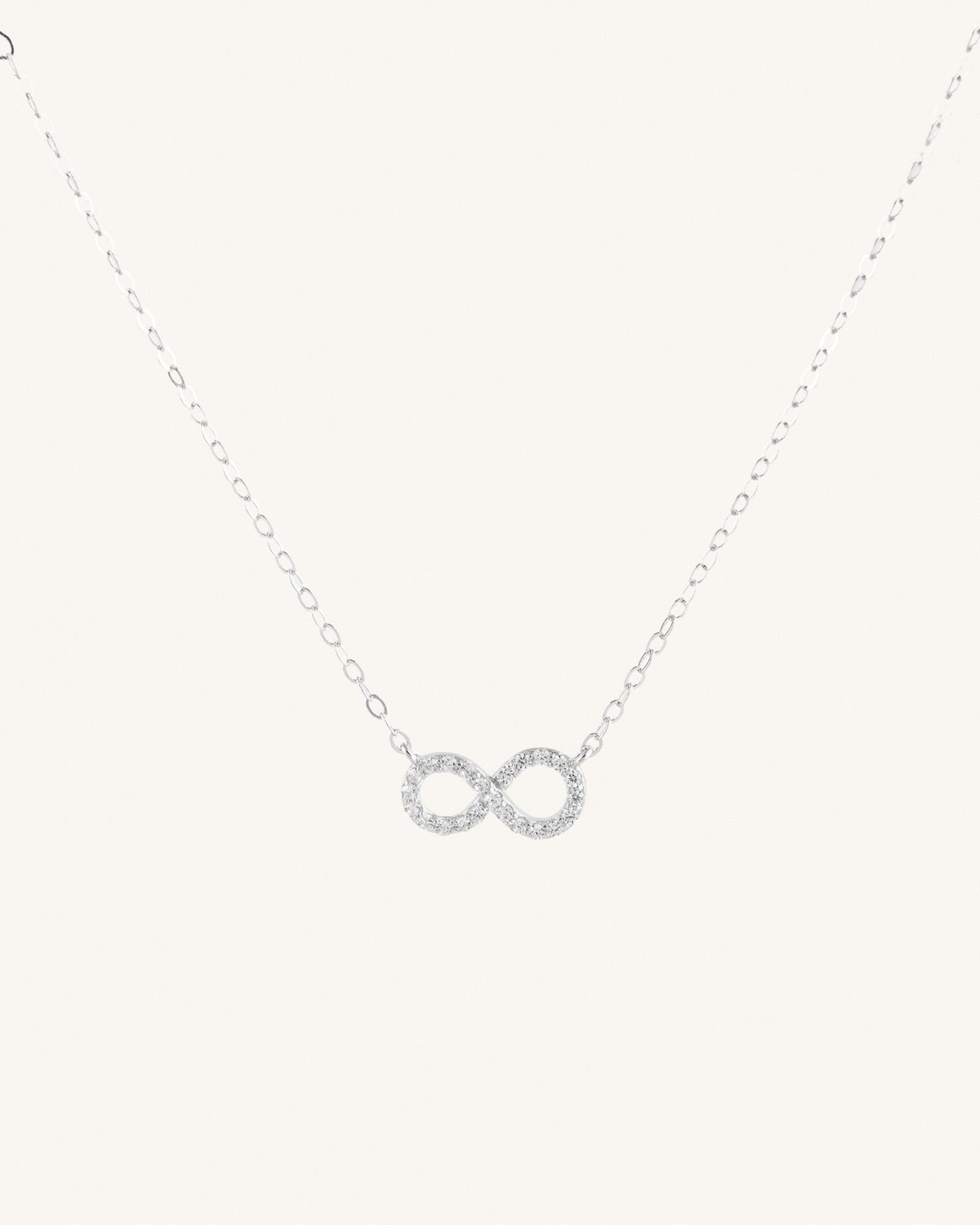 Κολιέ Άπειρο Με Ζιργκον Sterling Silver 925 Infinity Sparkle