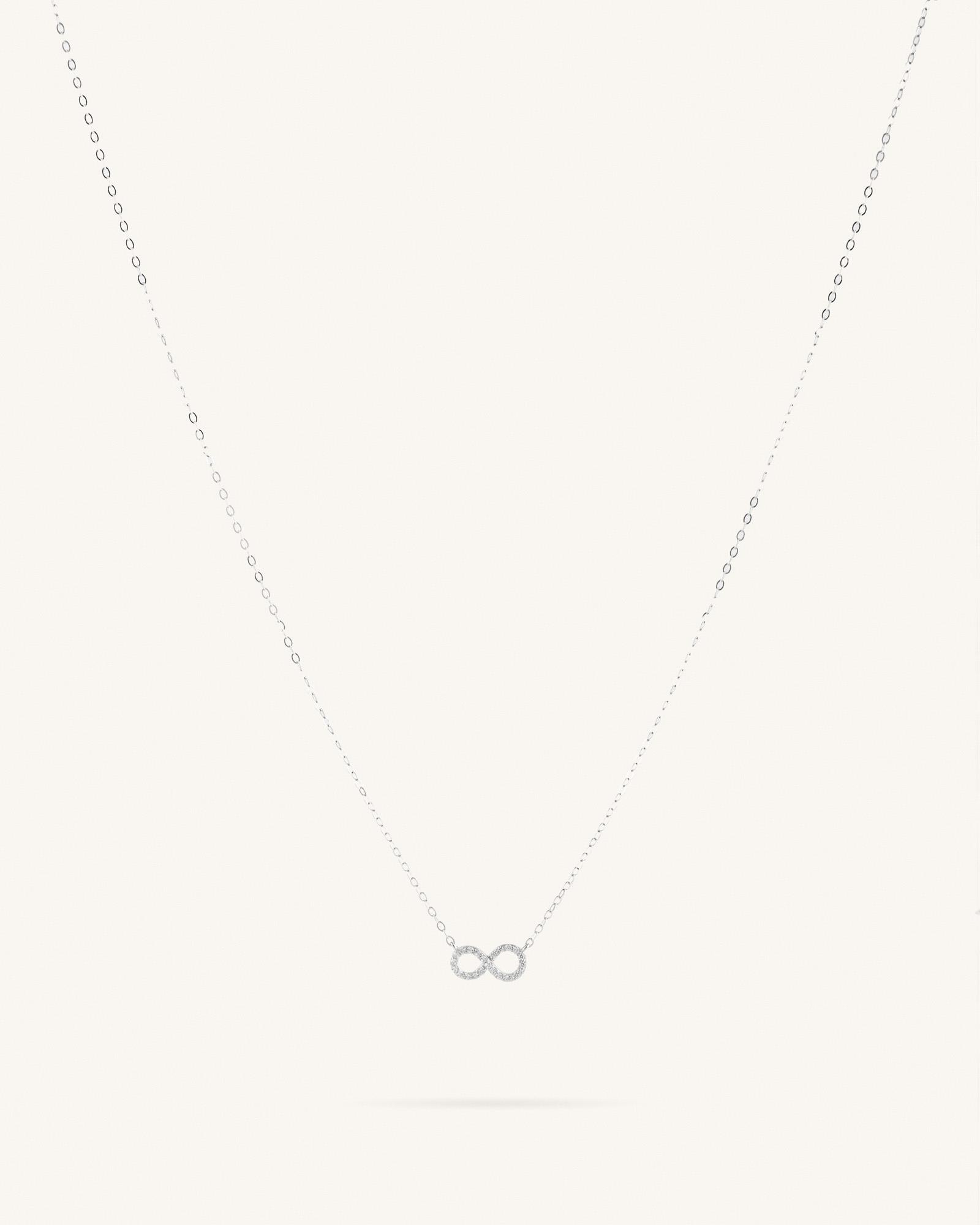 Κολιέ Άπειρο Με Ζιργκον Sterling Silver 925 Infinity Sparkle