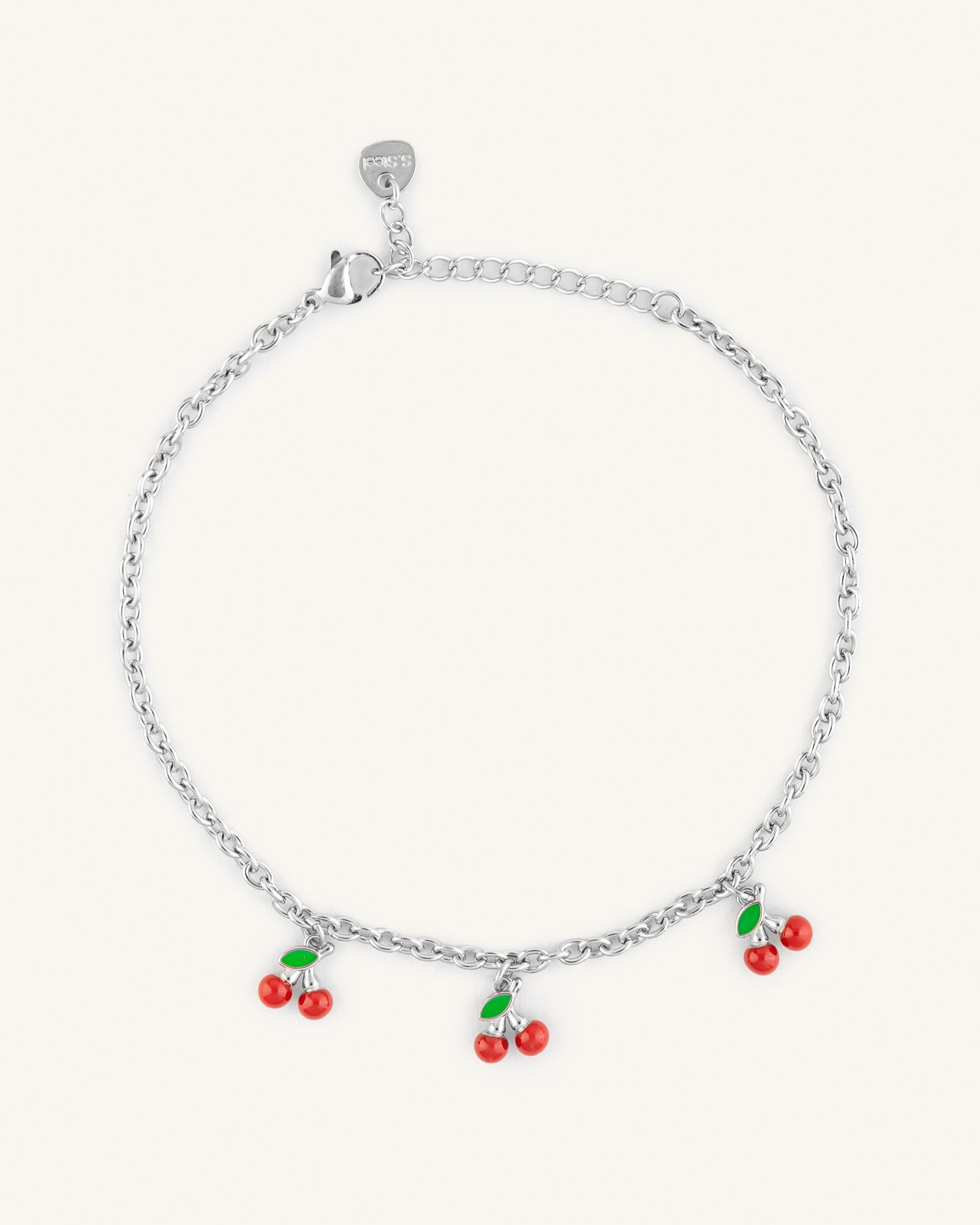 Αλυσίδα Ποδιού με Κεράσια Cherry Blossom