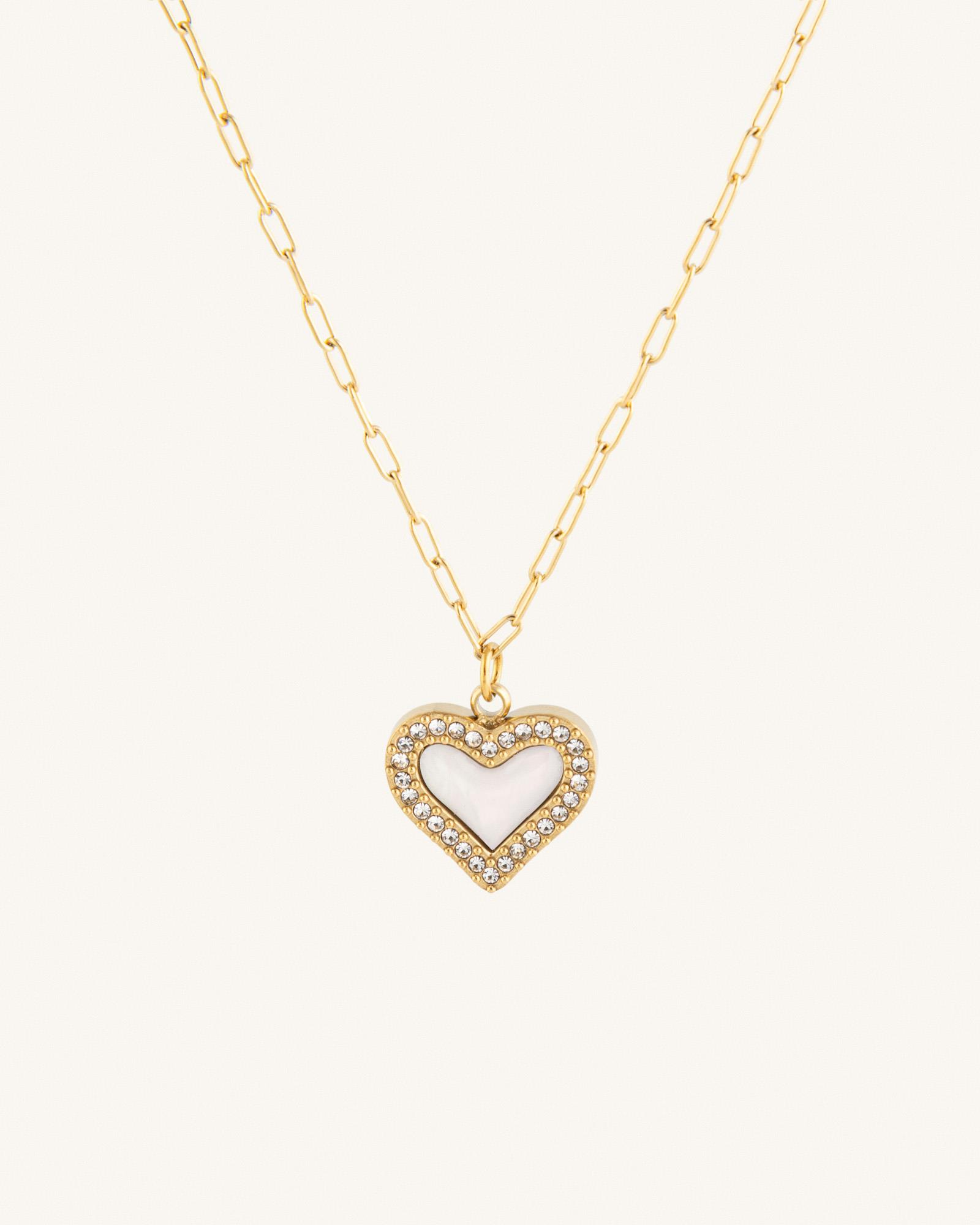 Κολιέ Με Καρδιά Και Ζιργκόν Shimmering Heart