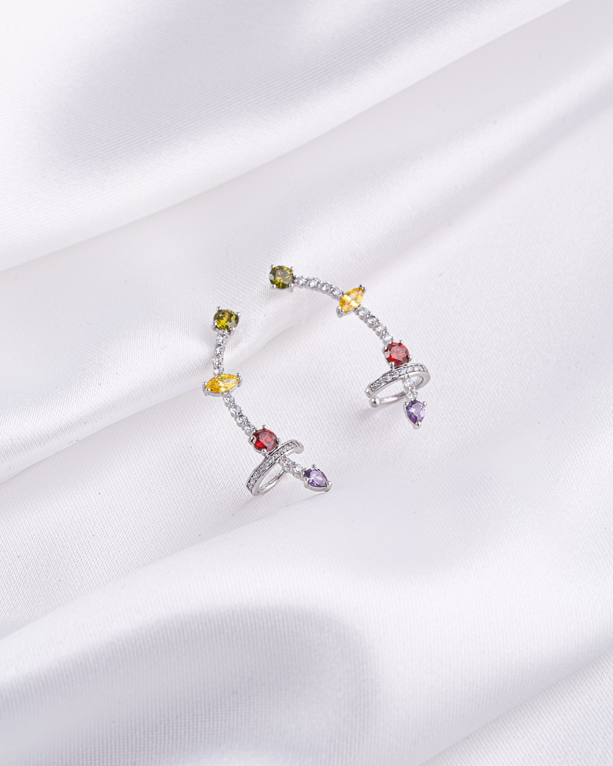 Σκουλαρίκια Climpers Crystal Multicolour
