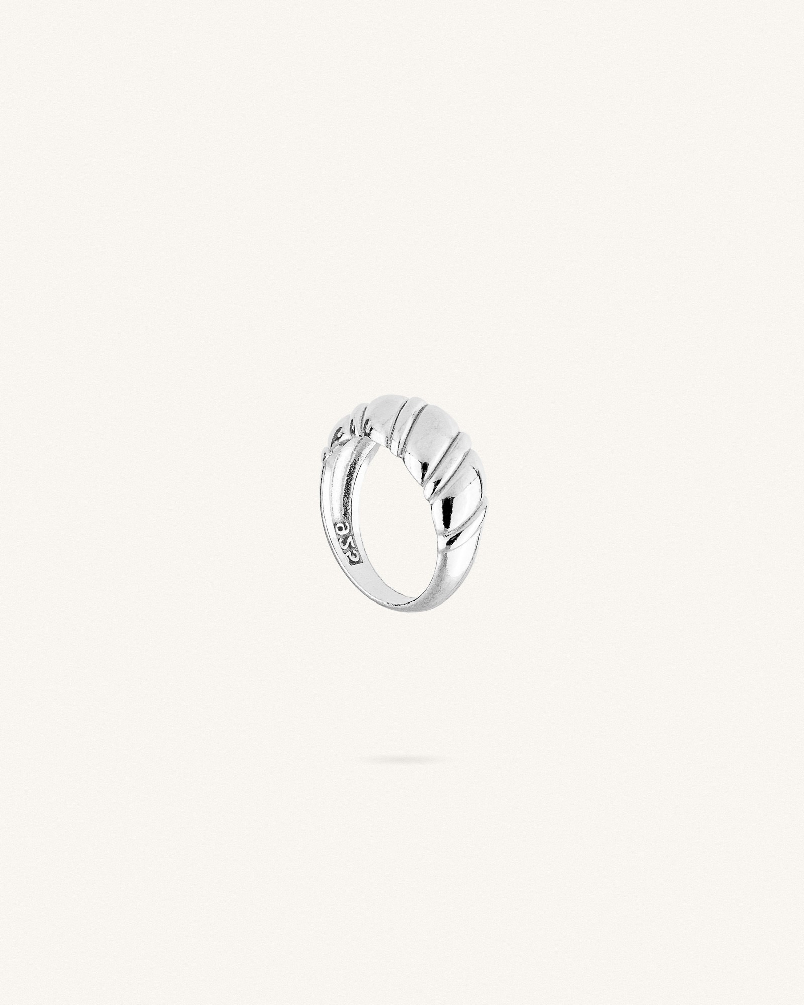 Δαχτυλίδι Ασημί Sterling Silver 925  Croissant