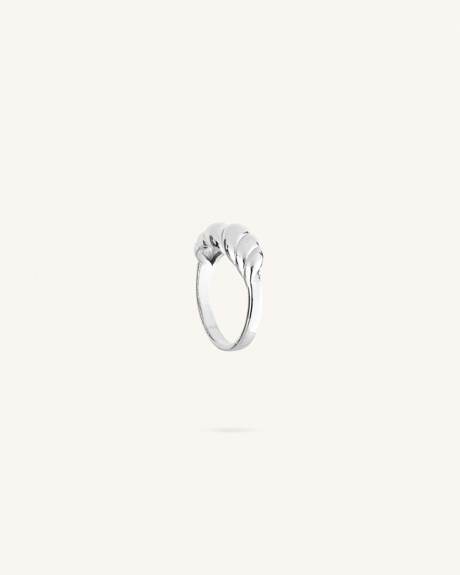 Δαχτυλίδι Ασημί Sterling Silver 925 Carton Croissant