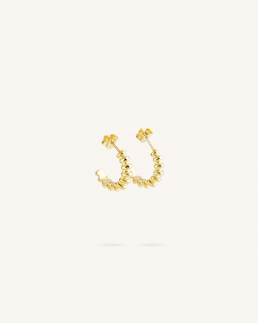 Σκουλαρίκια Κρίκοι Sterling Silver 925 Sage