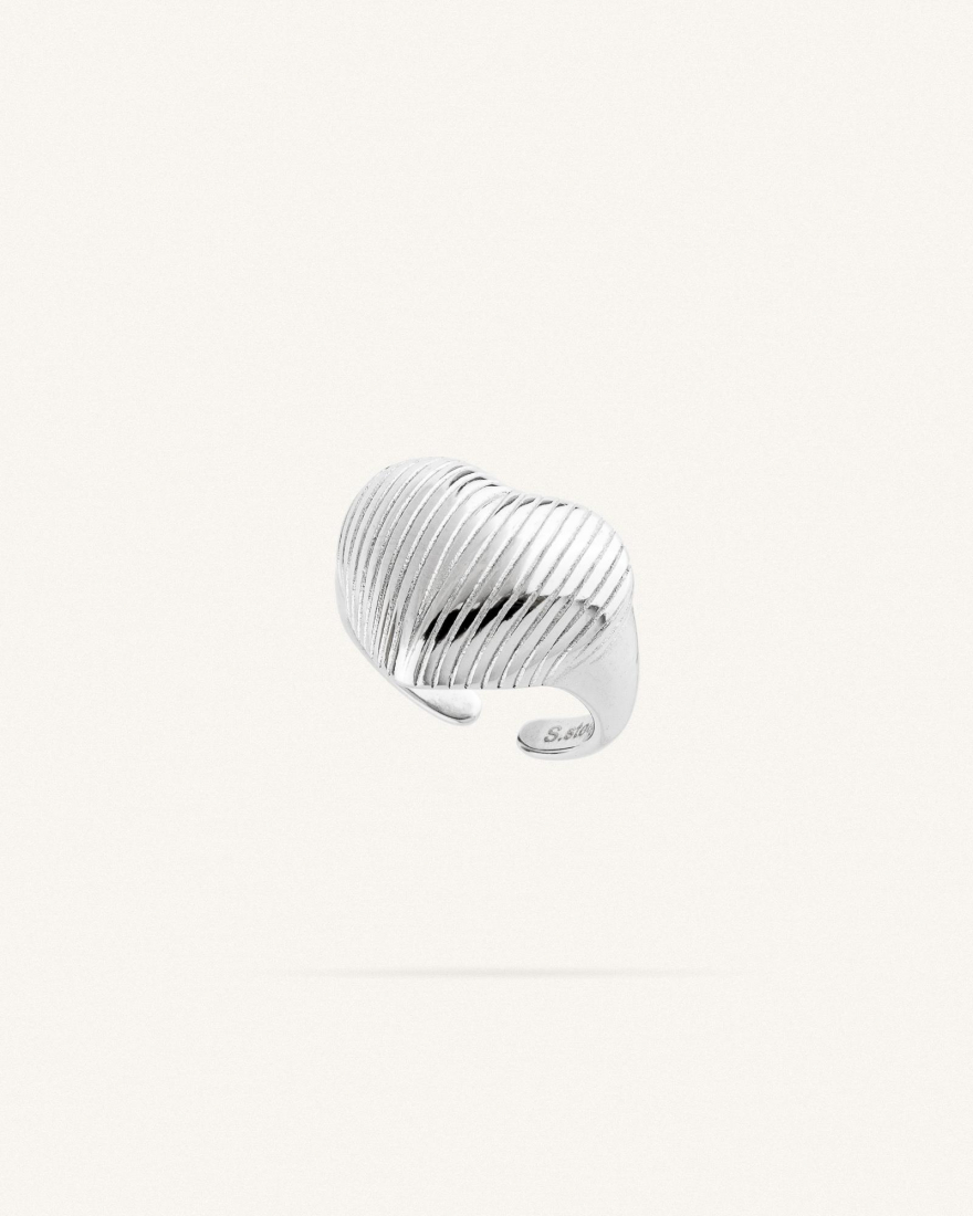 Δαχτυλίδι Ribbed Heart