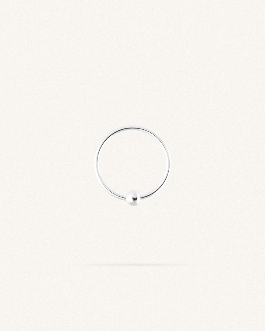 Σκουλαρίκι Μύτης Silver 925 Basic 2 Hoop