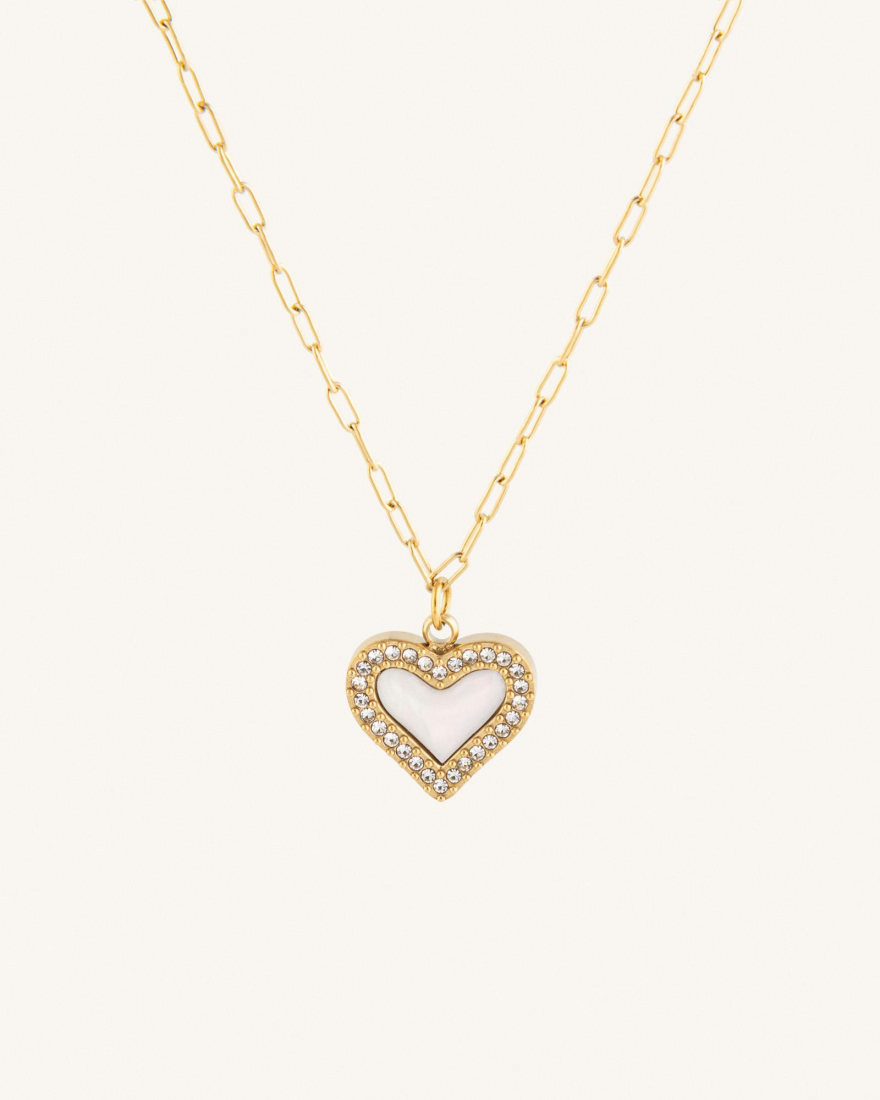 Κολιέ Με Καρδιά Και Ζιργκόν Shimmering Heart