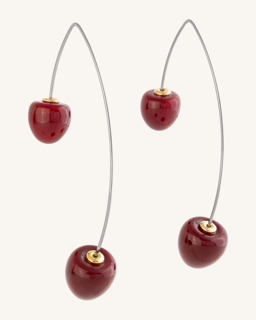 Σκουλαρίκια Κρεμαστά Dropping Cherry
