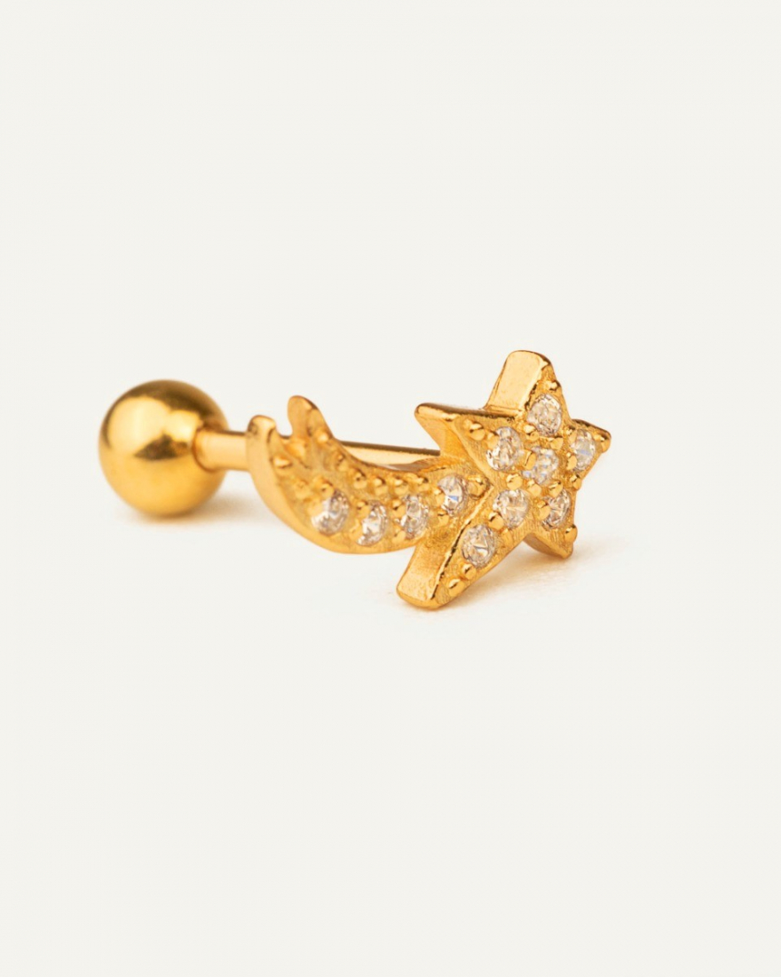 Σκουλαρίκι Καρφωτό Sterling Silver 925 Star