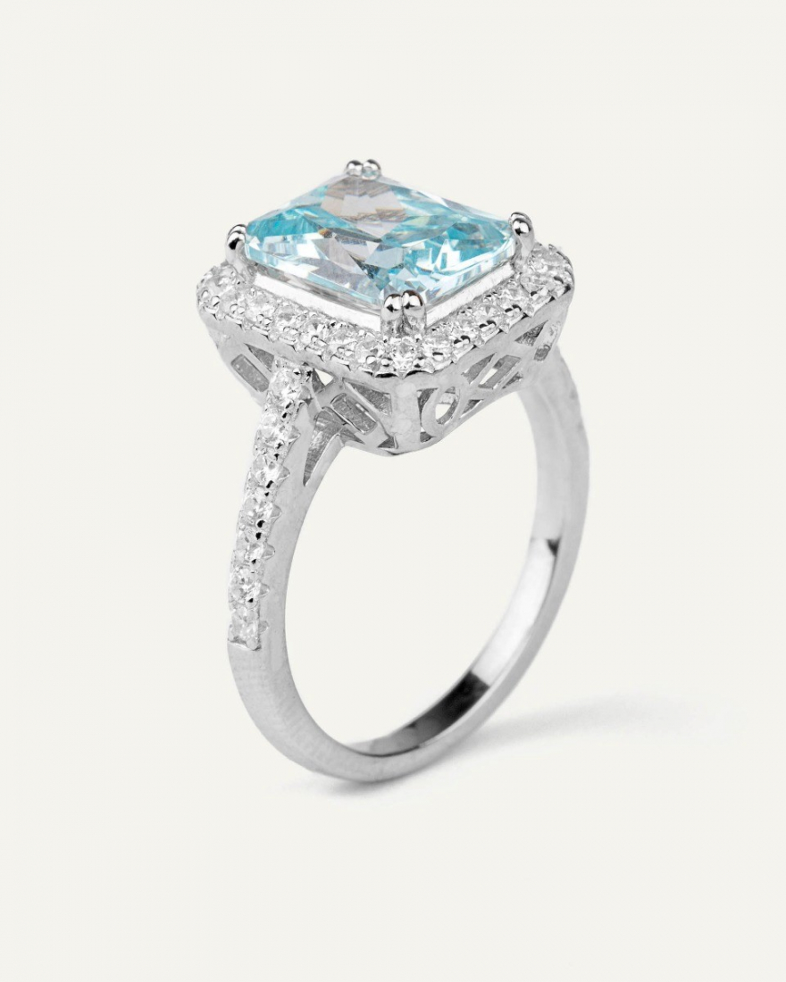 Δαχτυλίδι Sterling Silver 925 Melina Light Blue