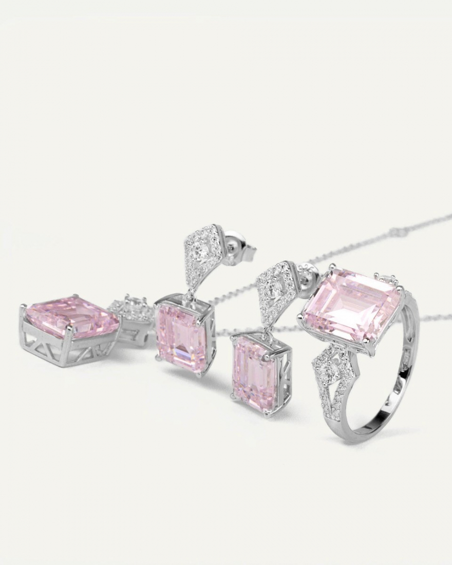 Δαχτυλίδι Sterling Silver 925 Ροζ Devi