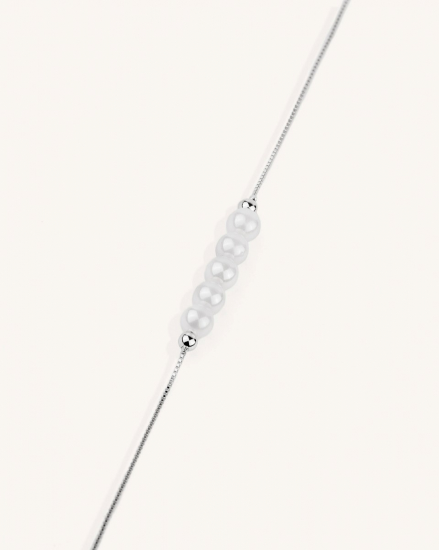 Βραχιόλι Sterling Silver 925 Single Pearls Only