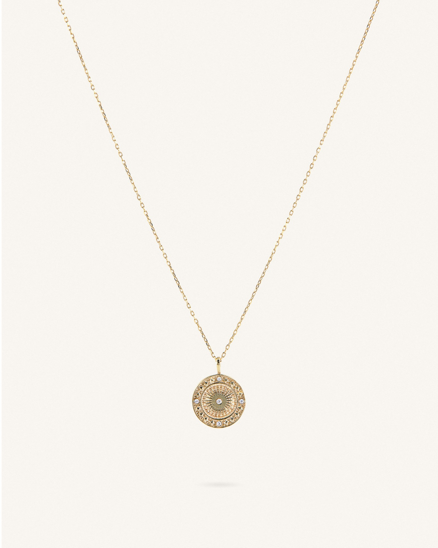 Κολιέ Χρυσό Sterling Silver 925 Larissa Coin