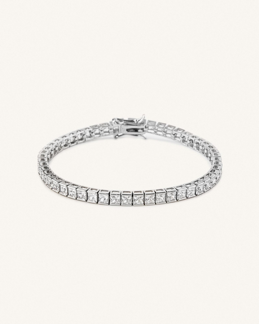 Βραχιόλι Ριβιέρα Sterling Silver 925 Virginia (16 cm)